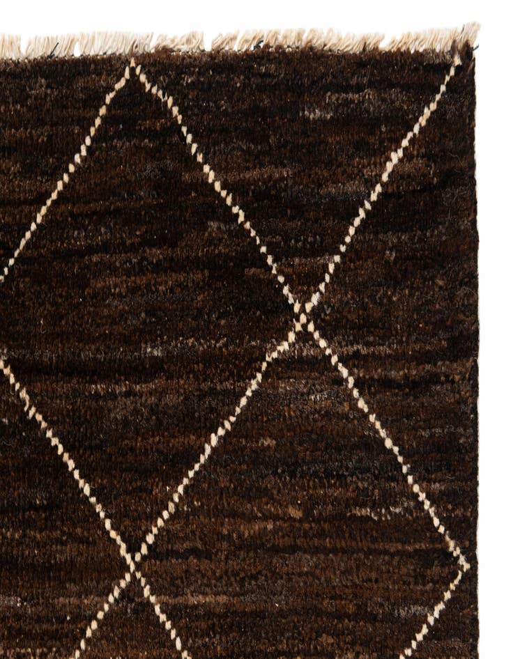 Detail image of  10' x 13'  Hand Knotted Moroccan Wool Rug