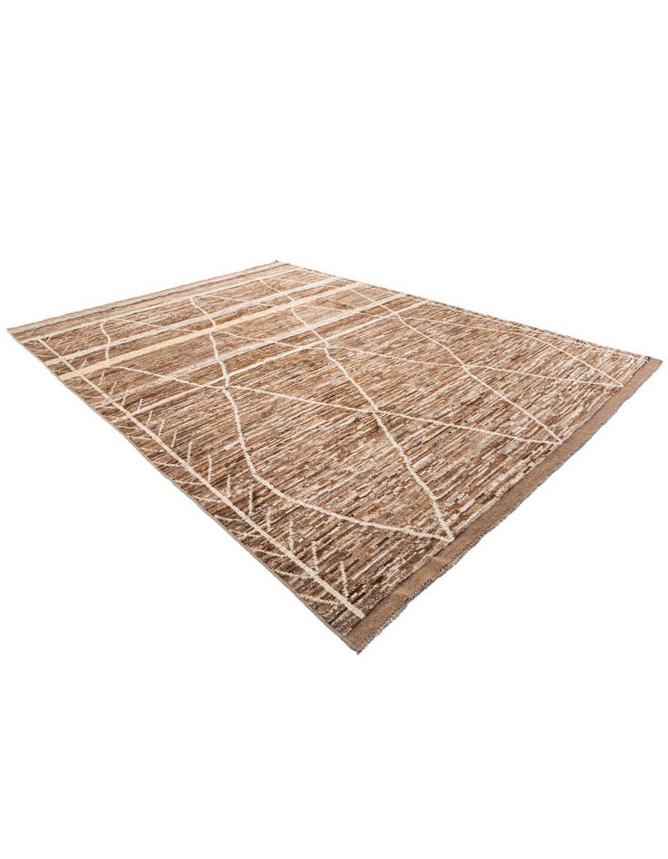 Detail image of  9' 8 x 13' 3  Hand Knotted Moroccan Wool Rug