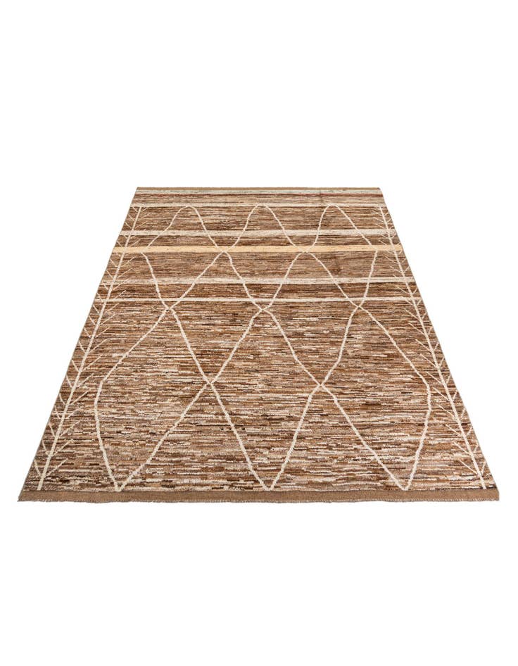 Detail image of  9' 8 x 13' 3  Hand Knotted Moroccan Wool Rug