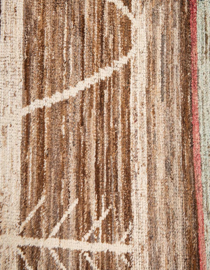 Detail image of  9' 8 x 13' 3  Hand Knotted Moroccan Wool Rug