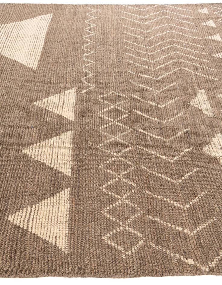 Detail image of  8' 4 x 10' 6  Hand Knotted Moroccan Wool Rug
