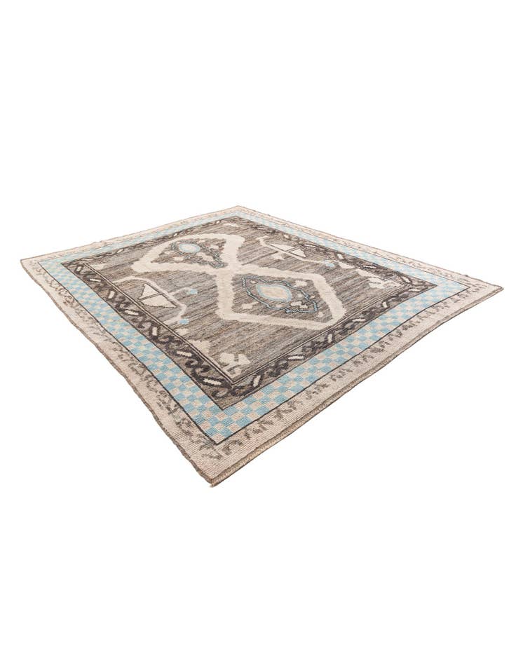 Detail image of  8' 4 x 10' 1  Hand Knotted Moroccan Wool Rug