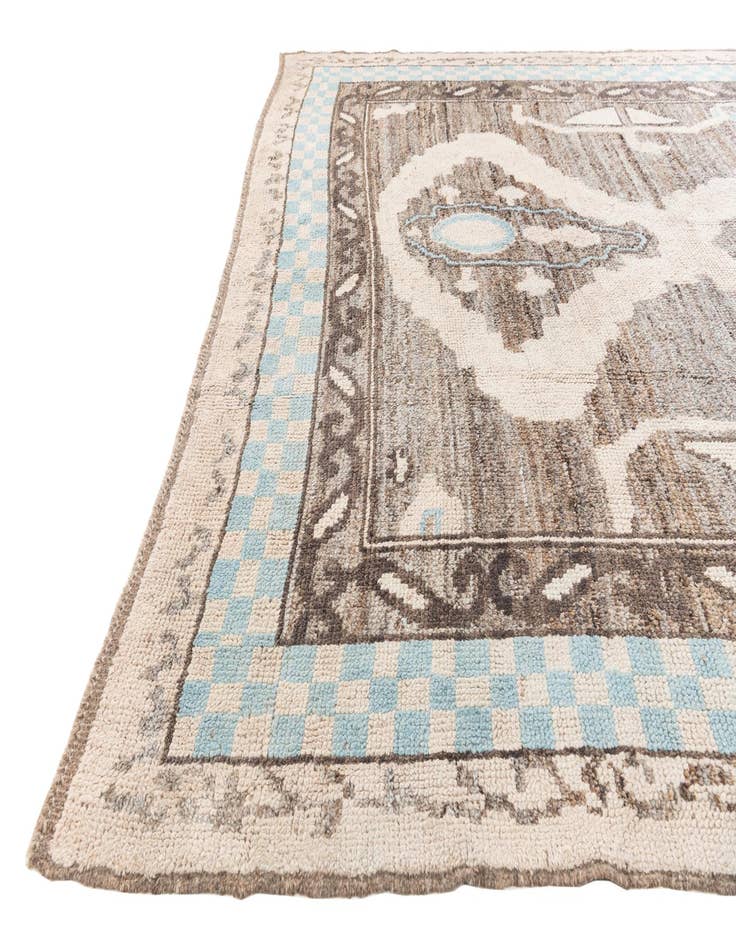 Detail image of  8' 4 x 10' 1  Hand Knotted Moroccan Wool Rug