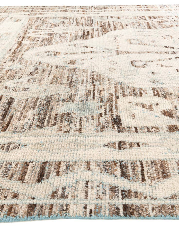 Detail image of  8' 6 x 12' 6  Hand Knotted Moroccan Wool Rug