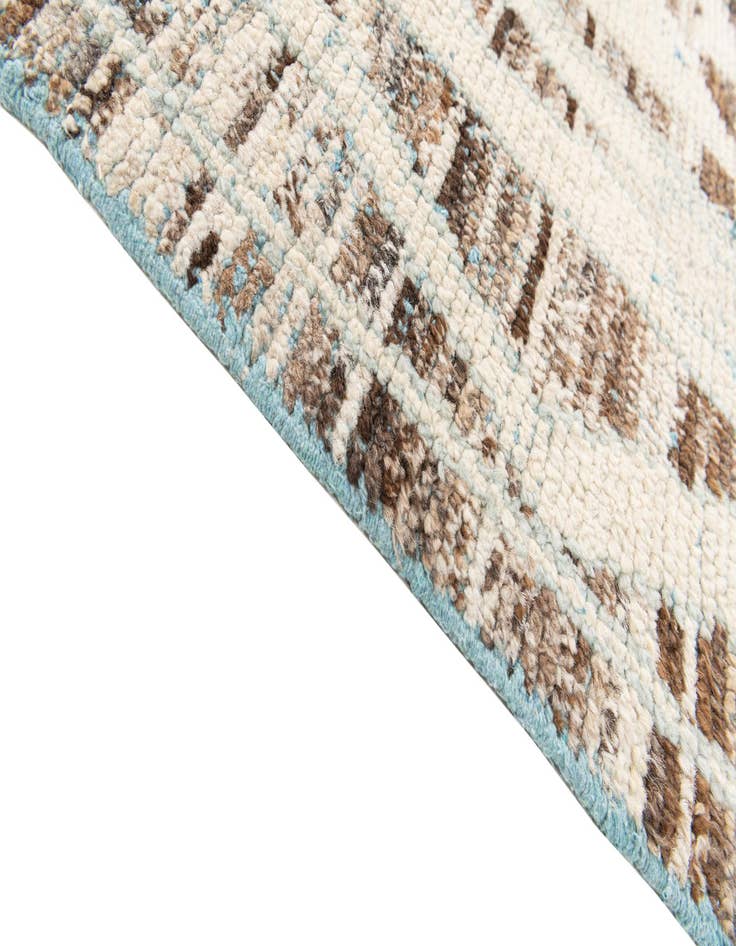 Detail image of  8' 6 x 12' 6  Hand Knotted Moroccan Wool Rug