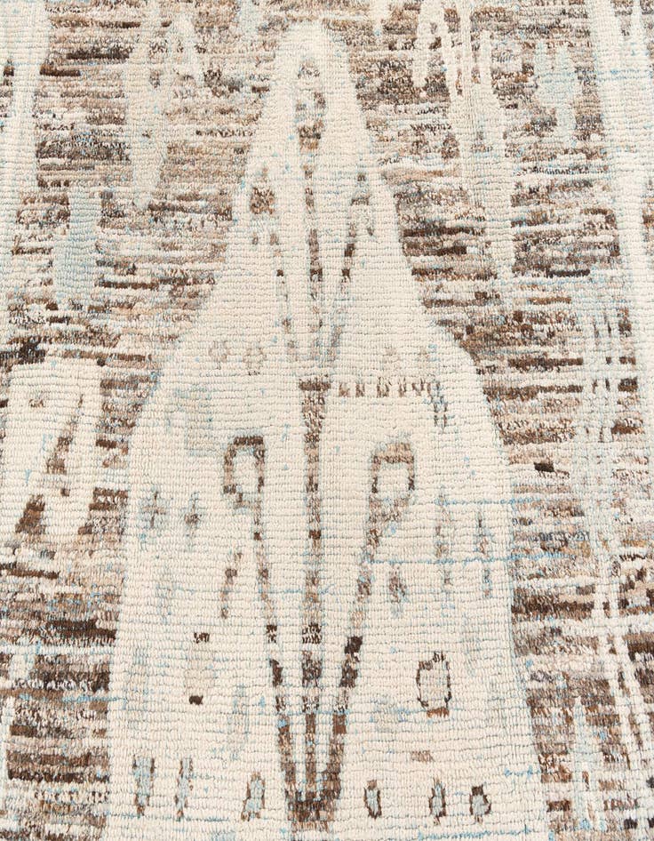 Detail image of  8' 6 x 12' 6  Hand Knotted Moroccan Wool Rug