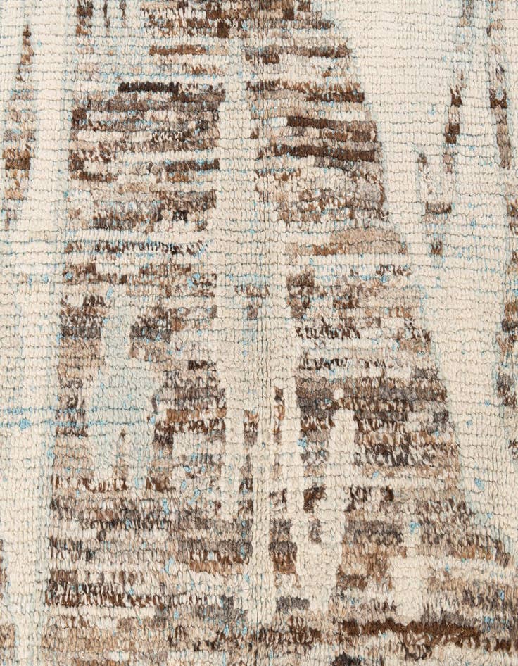 Detail image of  8' 6 x 12' 6  Hand Knotted Moroccan Wool Rug