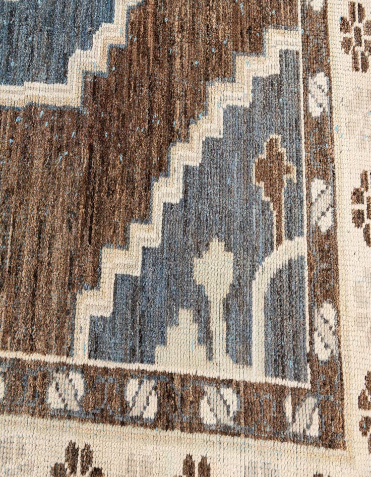 Detail image of  10' x 14' 9  Hand Knotted Moroccan Wool Rug