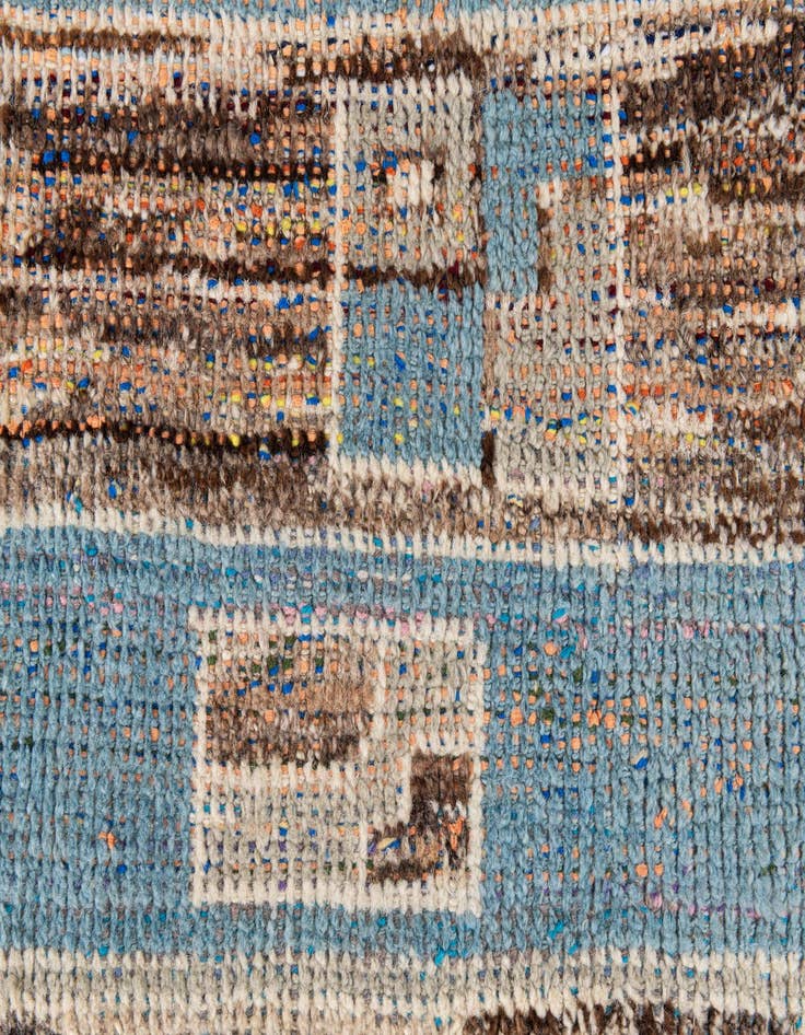 Detail image of  9' x 11' 9  Hand Knotted Moroccan Wool Rug