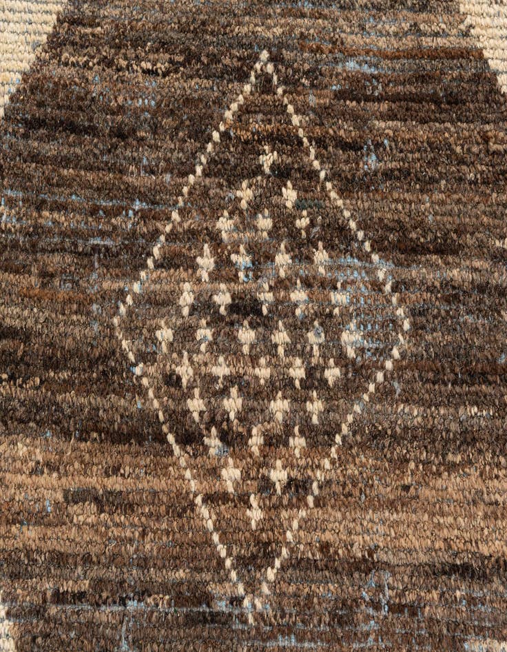 Detail image of  8' 4 x 12' 1  Hand Knotted Moroccan Wool Rug