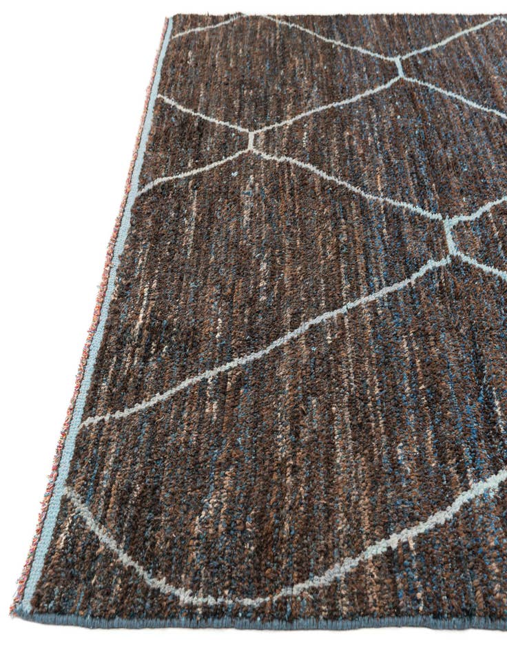 Detail image of  7' 9 x 10' 10  Hand Knotted Moroccan Wool Rug
