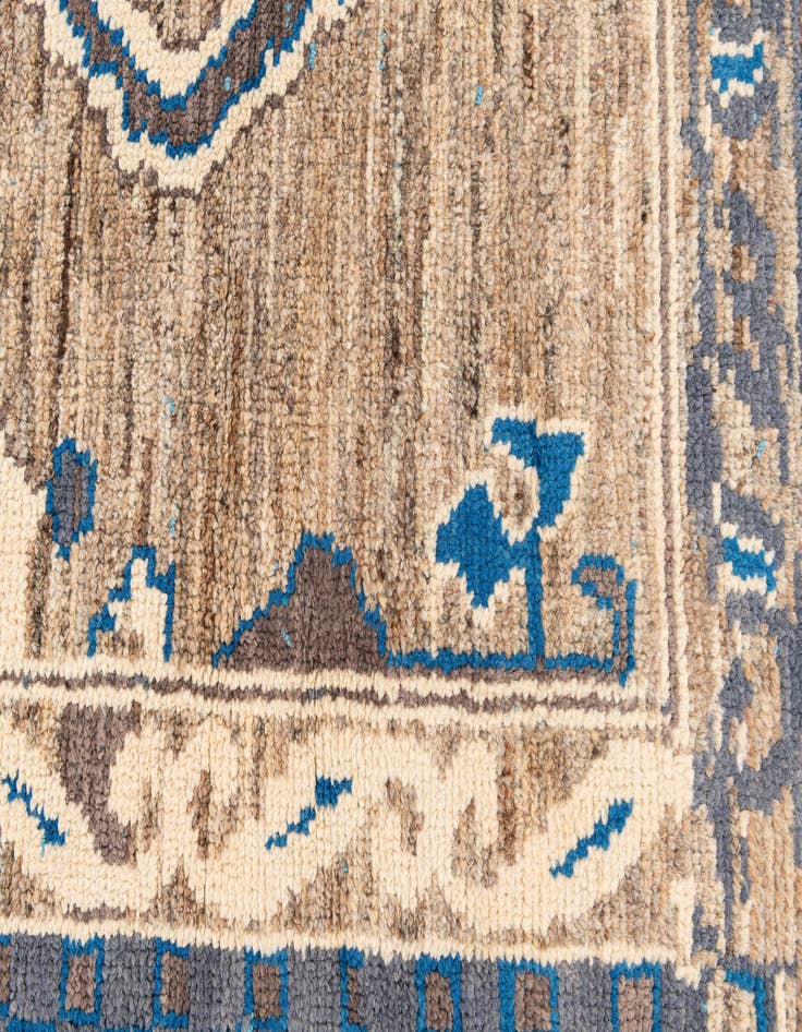 Detail image of  7' 6 x 10' 4  Hand Knotted Moroccan Wool Rug