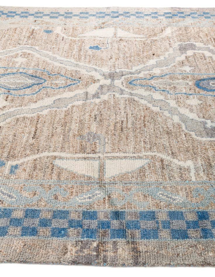 Detail image of  7' 5 x 10' 2  Hand Knotted Moroccan Wool Rug