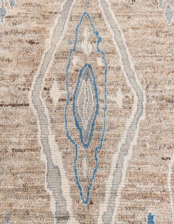 Detail image of  7' 5 x 10' 2  Hand Knotted Moroccan Wool Rug