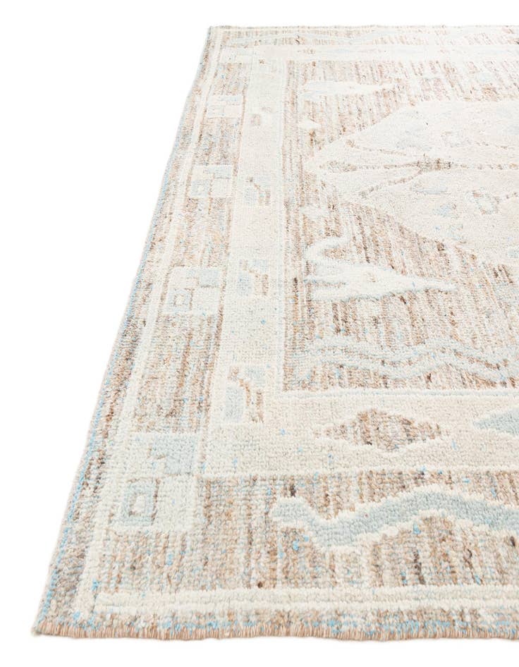 Detail image of  8' 5 x 12'  Hand Knotted Moroccan Wool Rug