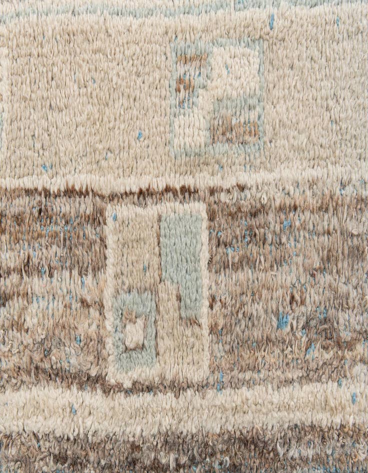 Detail image of  8' 5 x 12'  Hand Knotted Moroccan Wool Rug