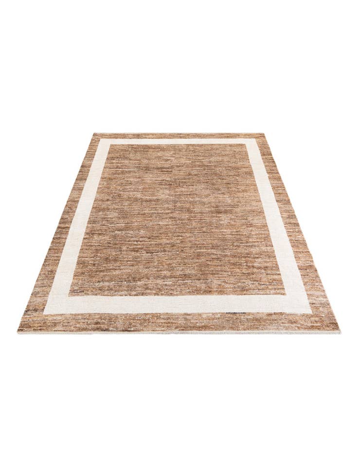 Detail image of  8' x 10'  Hand Knotted Moroccan Wool Rug