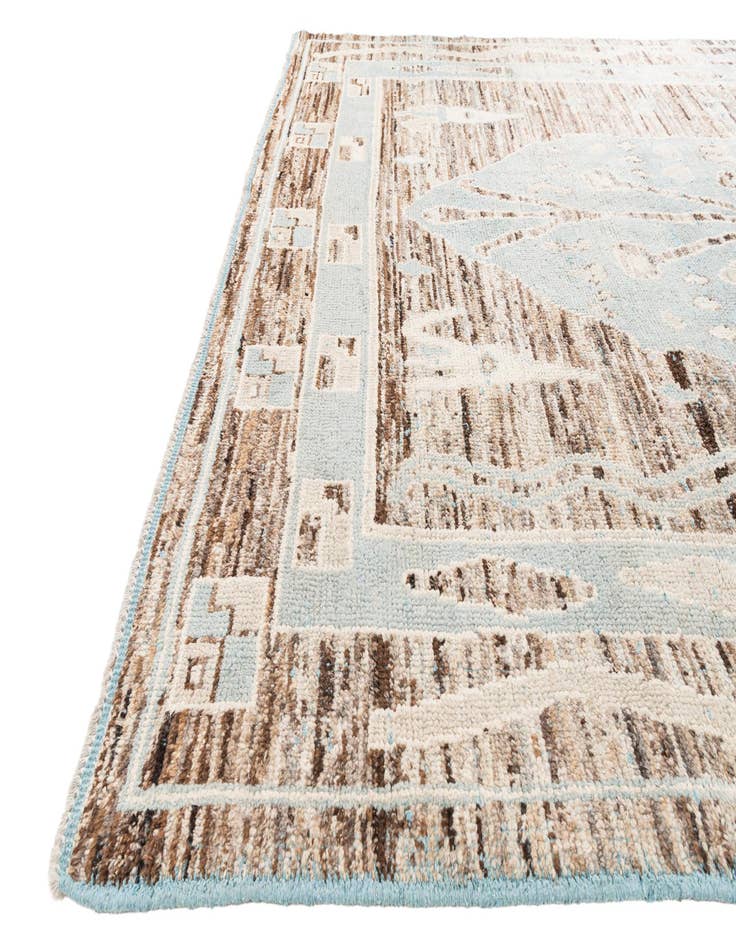 Detail image of  8' 7 x 12' 4  Hand Knotted Moroccan Wool Rug