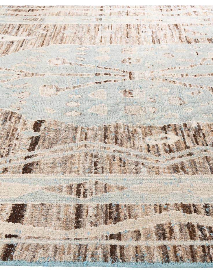 Detail image of  8' 7 x 12' 4  Hand Knotted Moroccan Wool Rug