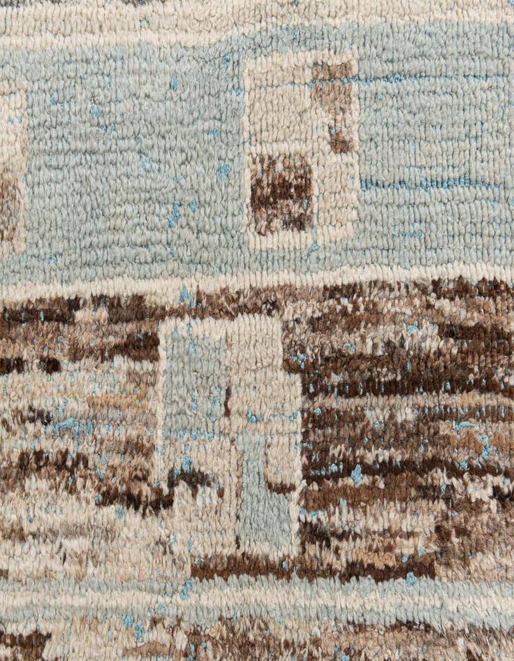 Detail image of  8' 7 x 12' 4  Hand Knotted Moroccan Wool Rug