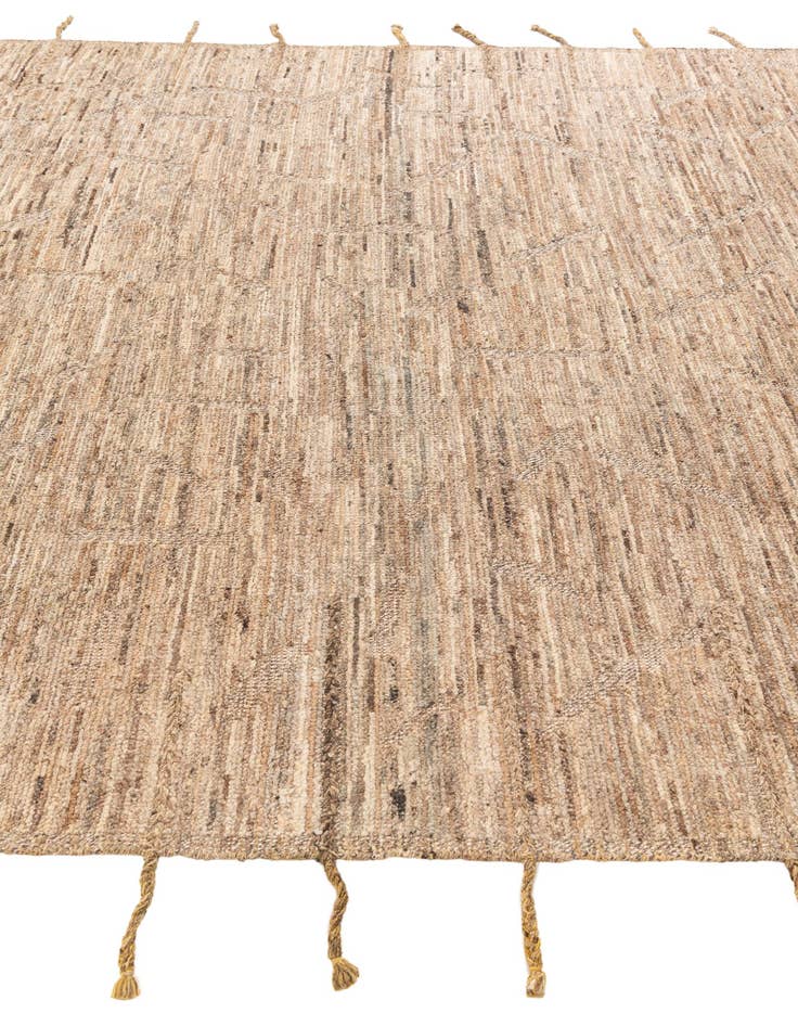 Detail image of  8' 3 x 9' 10  Hand Knotted Moroccan Wool Rug