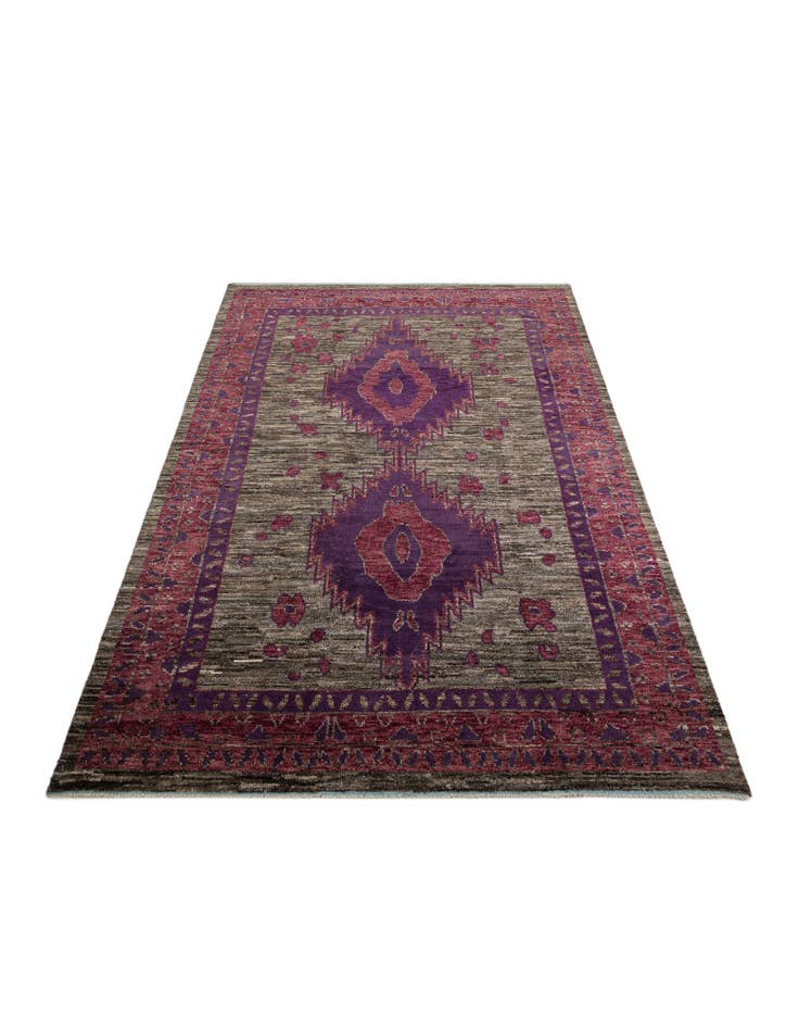 Detail image of  9' 5 x 14' 2  Hand Knotted Moroccan Wool Rug