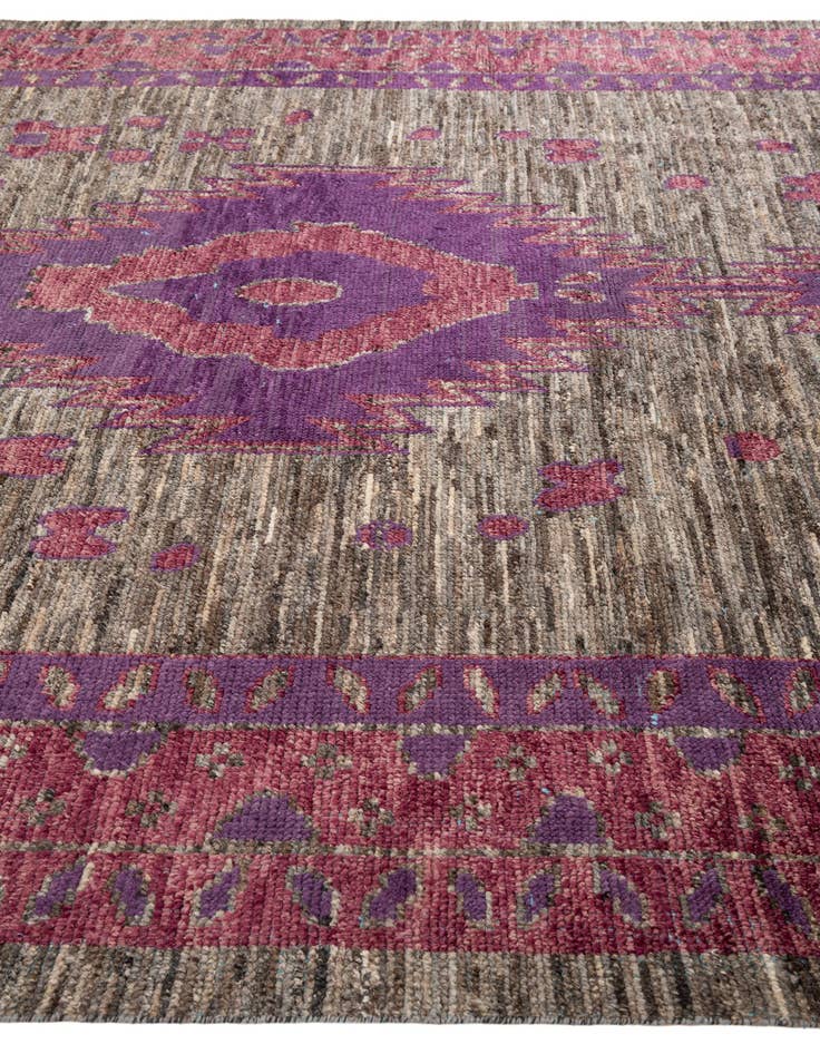 Detail image of  9' 5 x 14' 2  Hand Knotted Moroccan Wool Rug