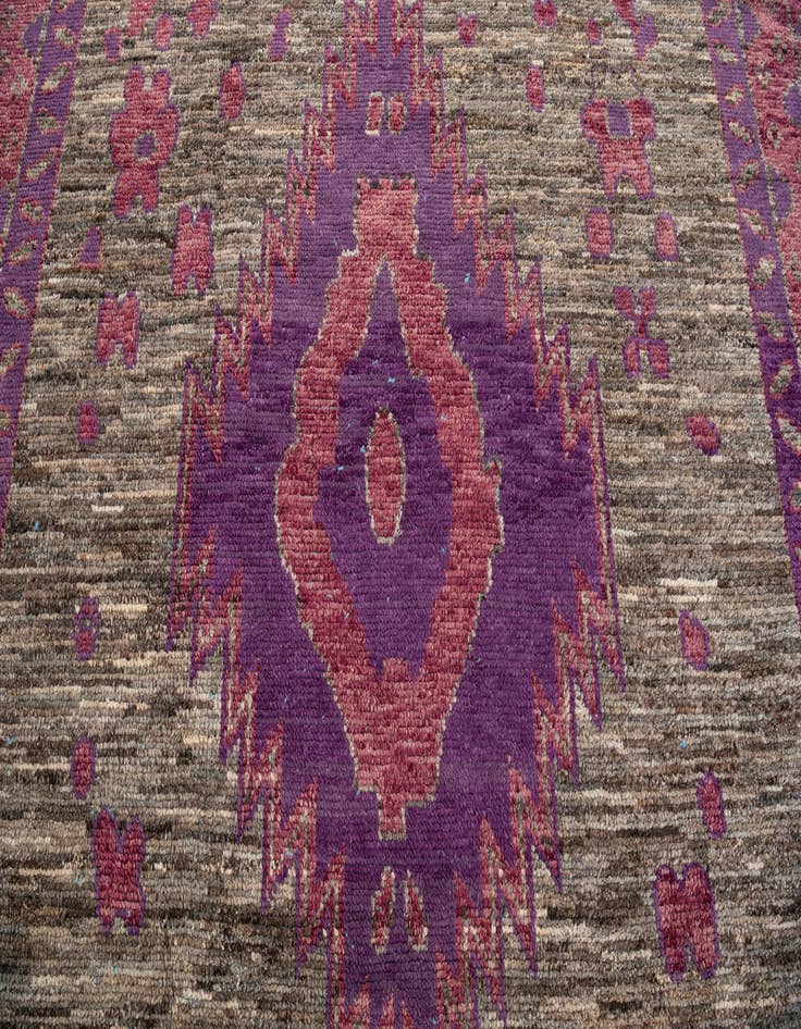 Detail image of  9' 5 x 14' 2  Hand Knotted Moroccan Wool Rug