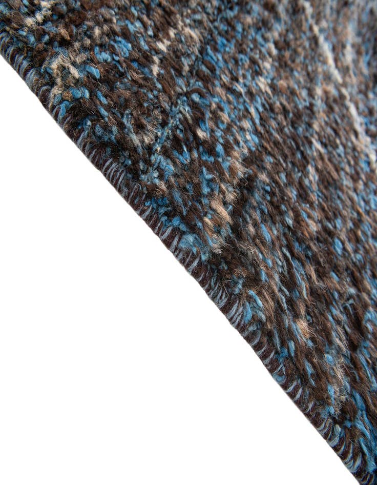 Detail image of  5' 10 x 9' 4  Hand Knotted Moroccan Wool Rug