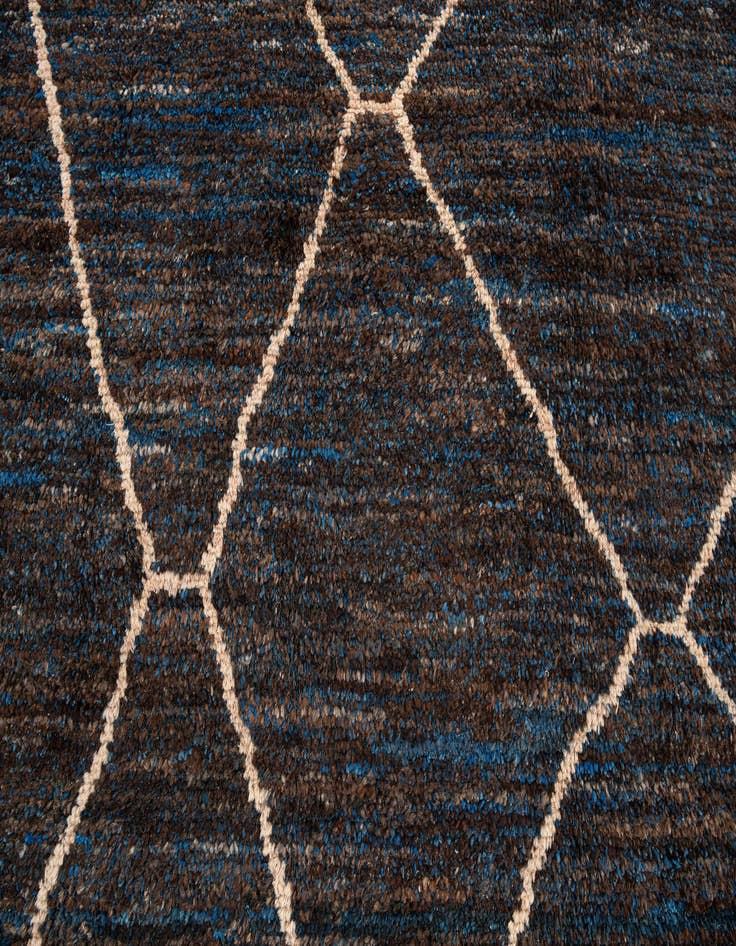 Detail image of  7' 7 x 10' 5  Hand Knotted Moroccan Wool Rug