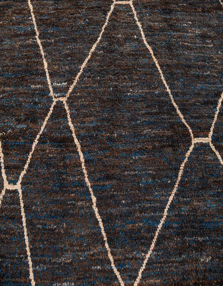 Detail image of  7' 7 x 10' 5  Hand Knotted Moroccan Wool Rug