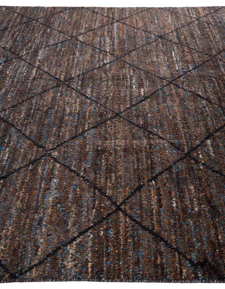 Detail image of  7' 10 x 10' 1  Hand Knotted Moroccan Wool Rug