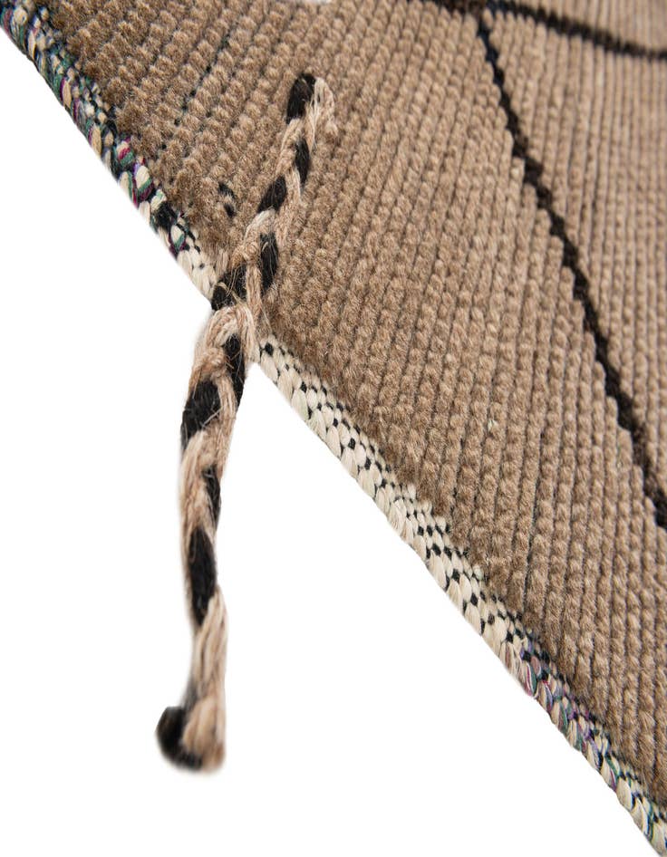 Detail image of  5' 2 x 8' 3  Hand Knotted Moroccan Wool Rug