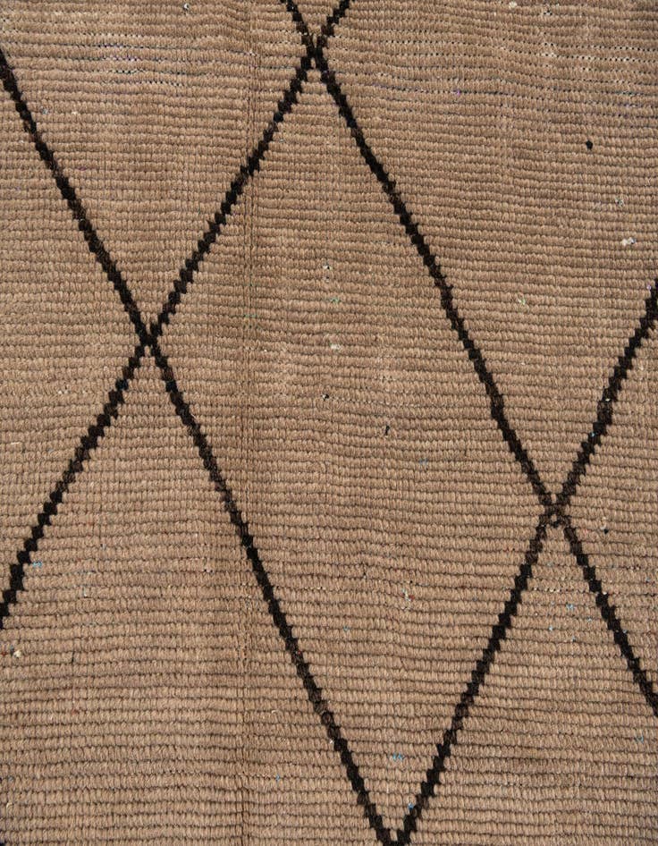 Detail image of  5' 2 x 8' 3  Hand Knotted Moroccan Wool Rug