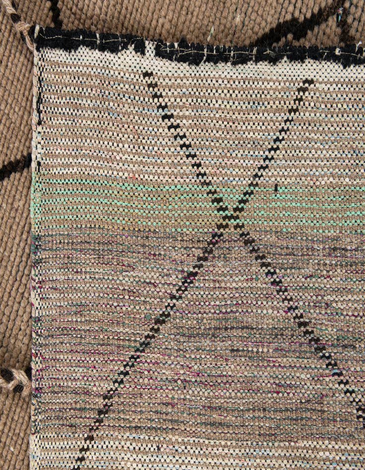 Detail image of  5' 2 x 8' 3  Hand Knotted Moroccan Wool Rug