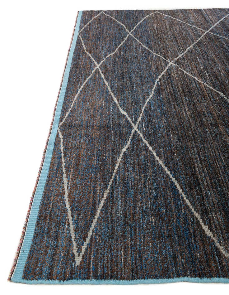 Detail image of  8' 8 x 12' 4  Hand Knotted Moroccan Wool Rug