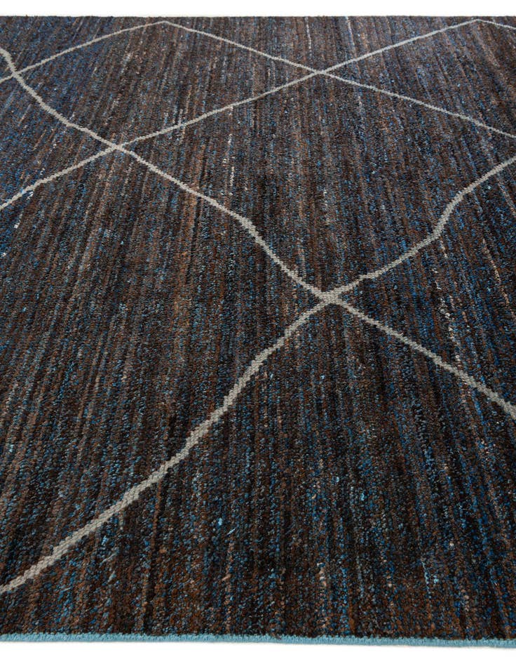 Detail image of  8' 8 x 12' 4  Hand Knotted Moroccan Wool Rug
