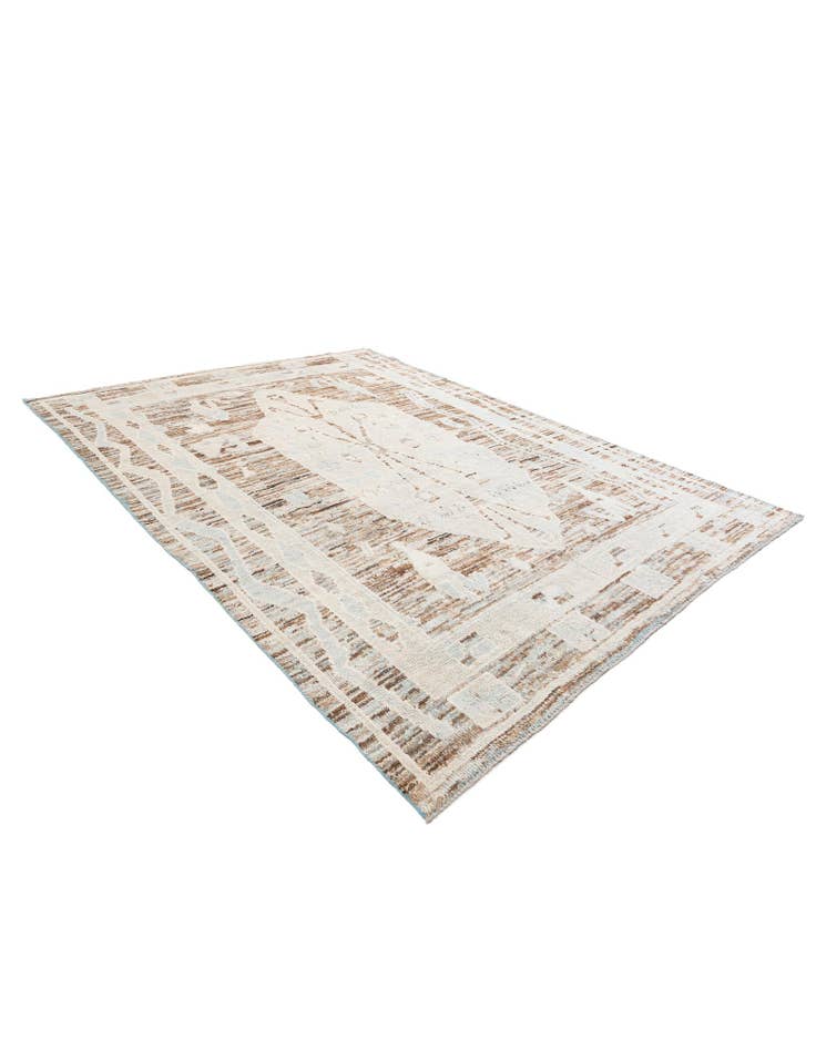 Detail image of  8' 7 x 11' 8  Hand Knotted Moroccan Wool Rug