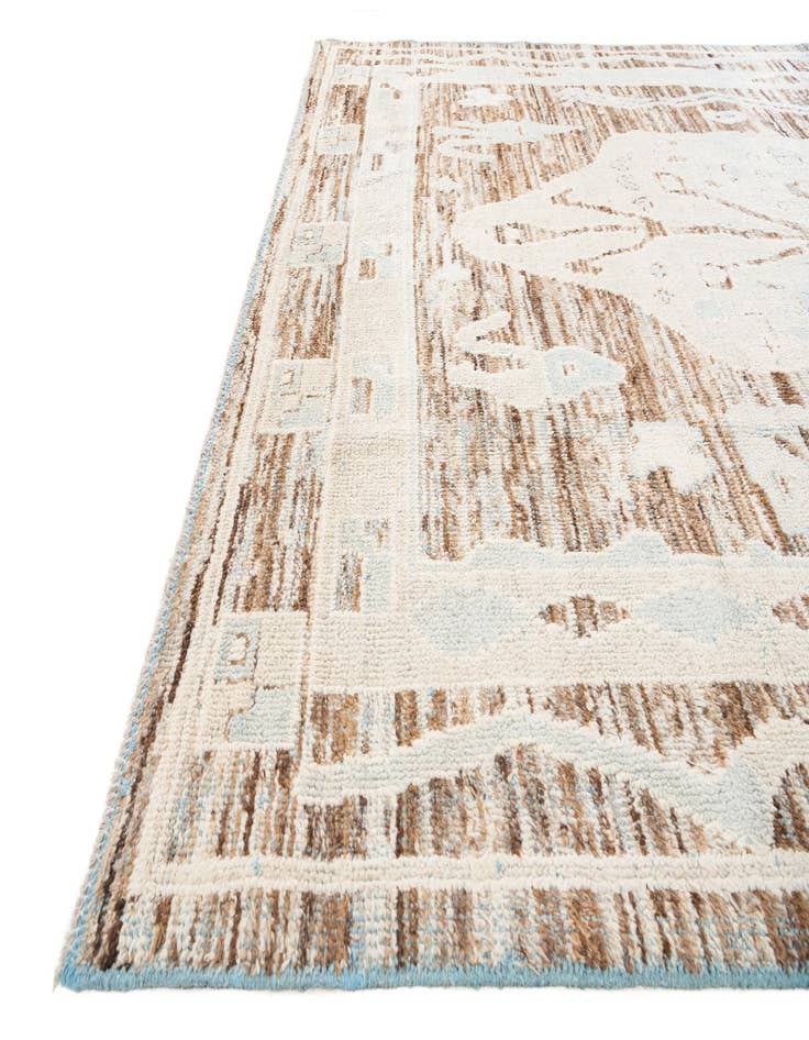 Detail image of  8' 7 x 11' 8  Hand Knotted Moroccan Wool Rug