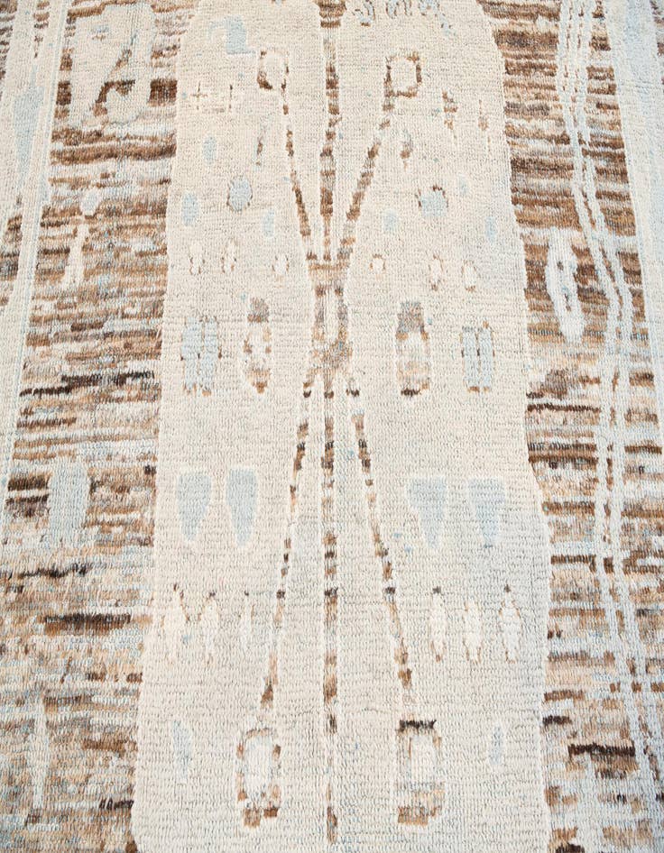 Detail image of  8' 7 x 11' 8  Hand Knotted Moroccan Wool Rug
