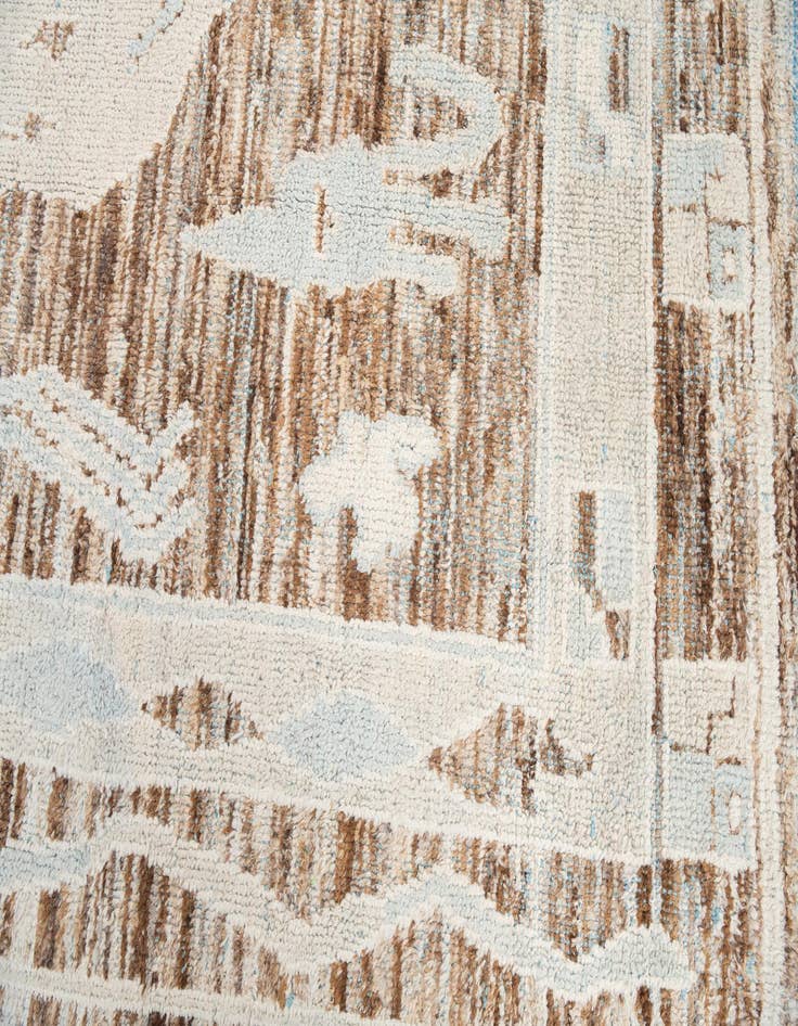 Detail image of  8' 7 x 11' 8  Hand Knotted Moroccan Wool Rug