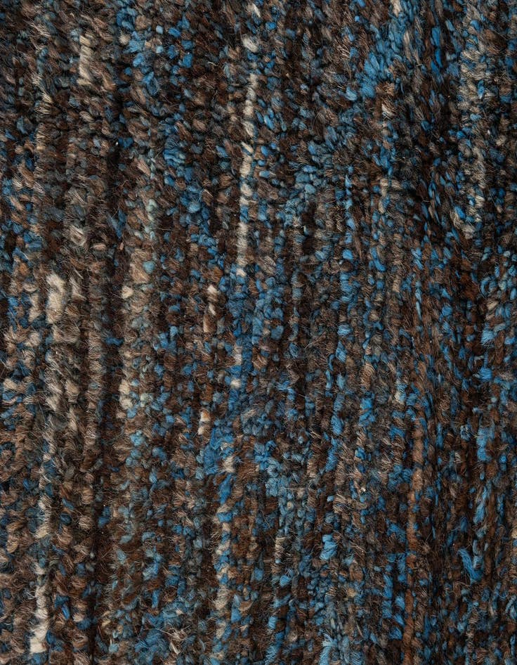 Detail image of  6' 2 x 9' 3  Hand Knotted Moroccan Wool Rug