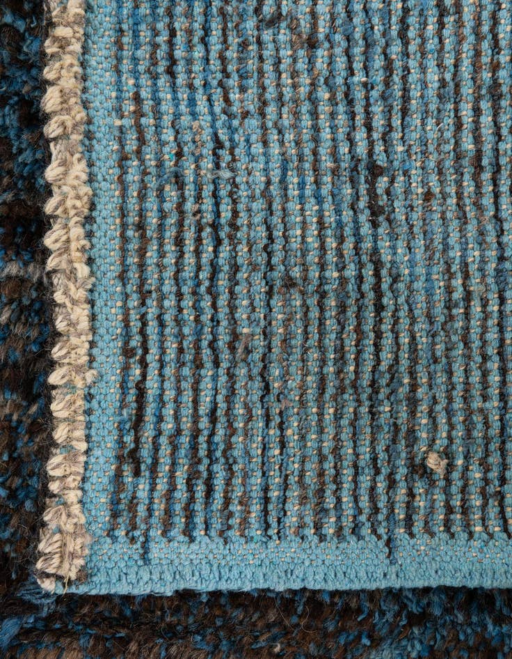 Detail image of  6' 2 x 9' 3  Hand Knotted Moroccan Wool Rug