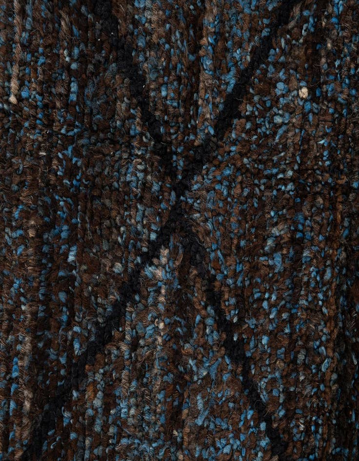 Detail image of  6' 1 x 9' 2  Hand Knotted Moroccan Wool Rug