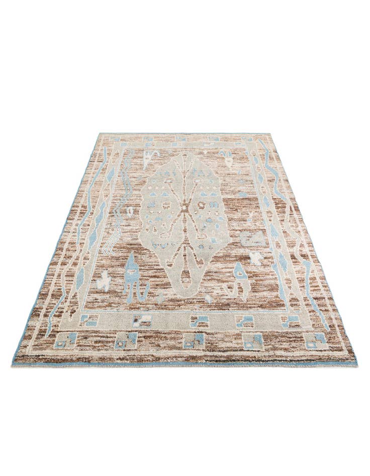 Detail image of  8' 9 x 12' 3  Hand Knotted Moroccan Wool Rug