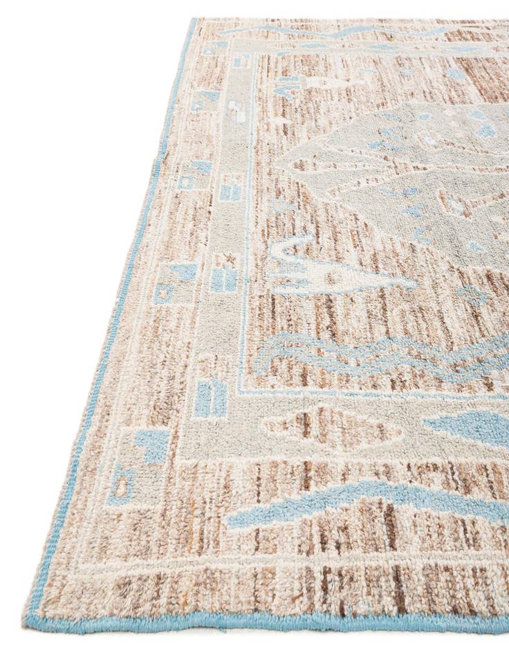 Detail image of  8' 9 x 12' 3  Hand Knotted Moroccan Wool Rug