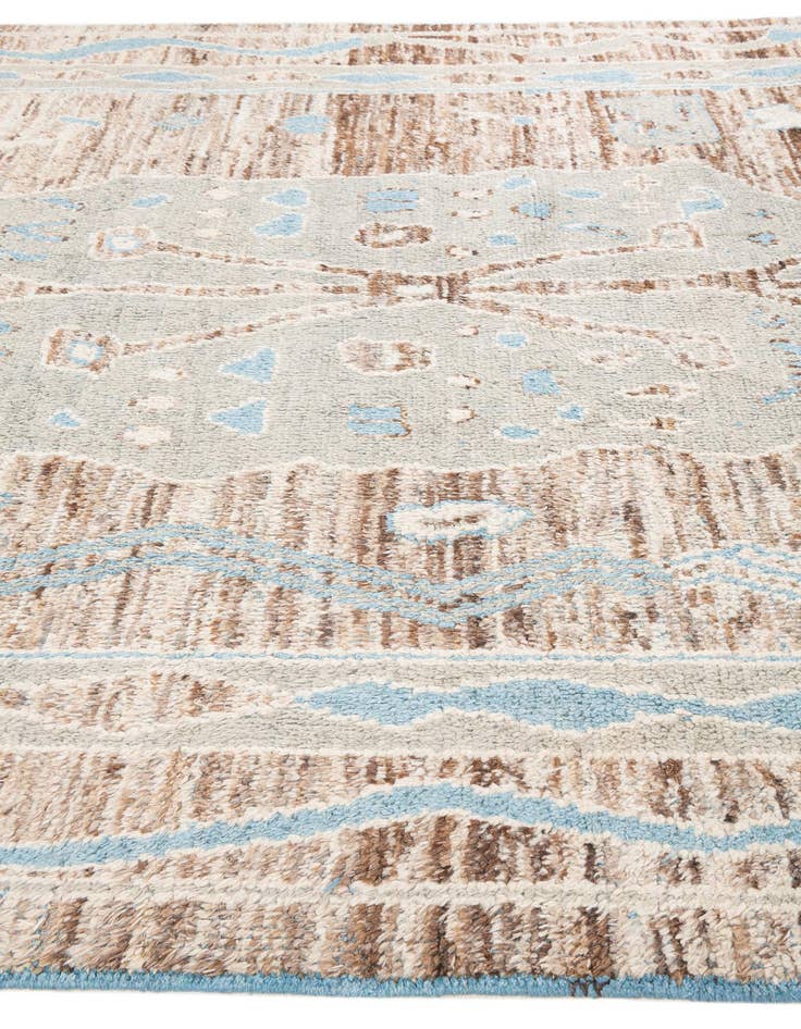 Detail image of  8' 9 x 12' 3  Hand Knotted Moroccan Wool Rug