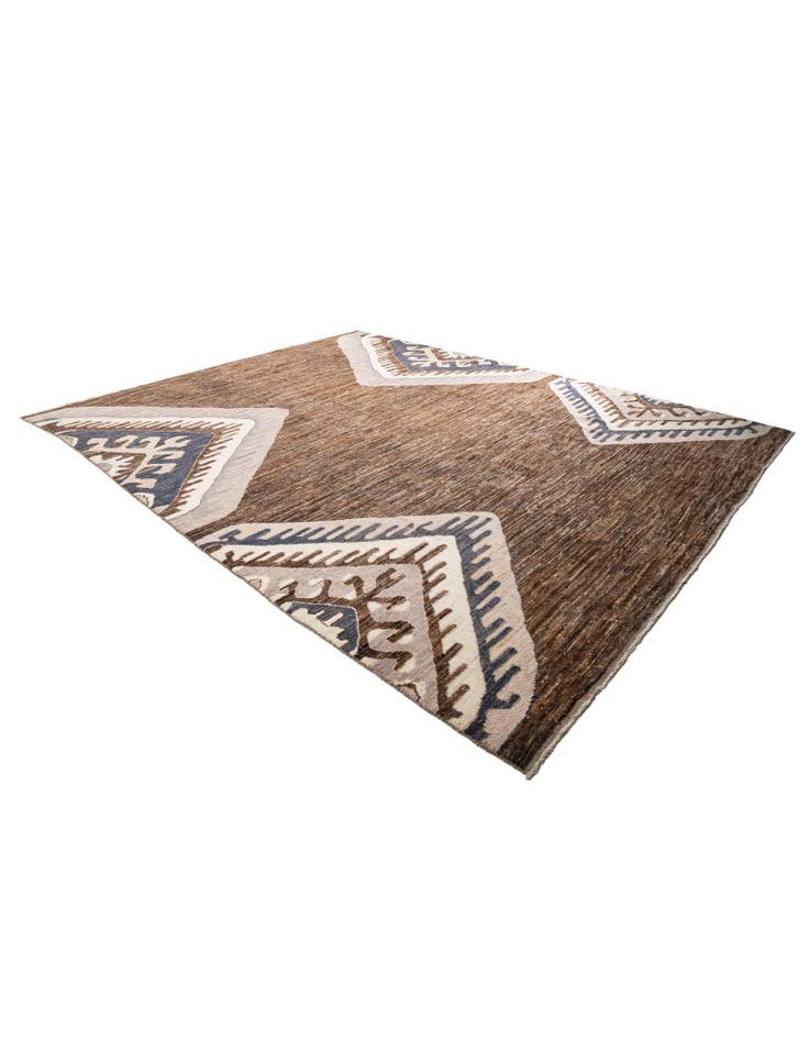 Detail image of  12' x 15' 4  Hand Knotted Moroccan Wool Rug