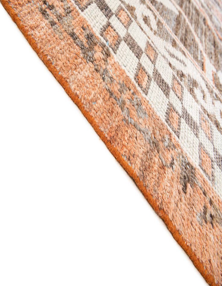 Detail image of  9' x 12' 5  Hand Knotted Moroccan Wool Rug