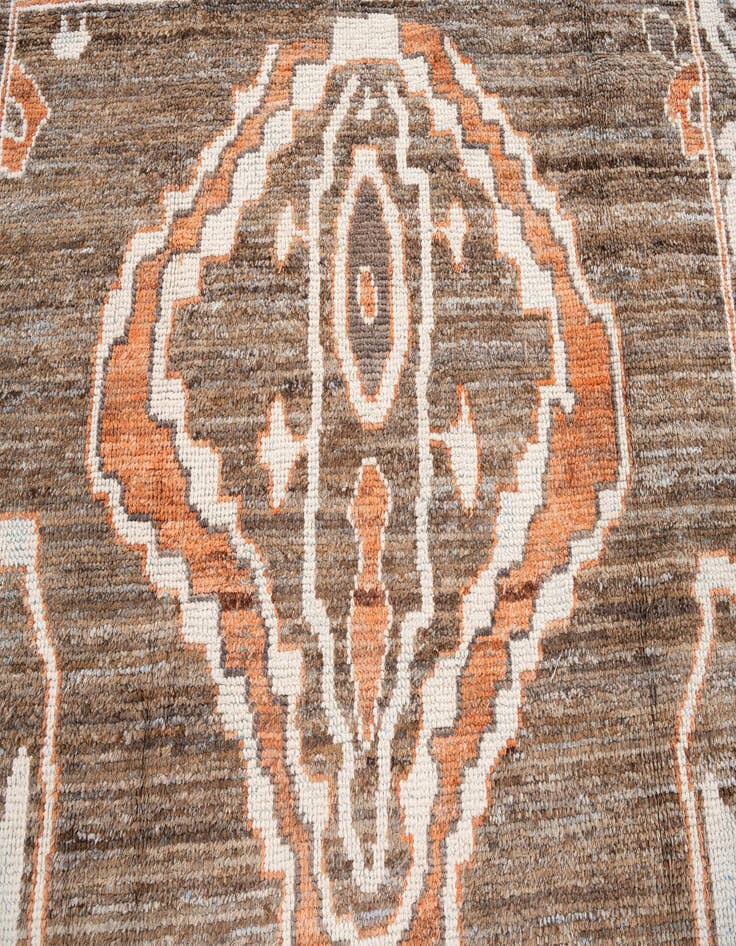 Detail image of  9' x 12' 5  Hand Knotted Moroccan Wool Rug